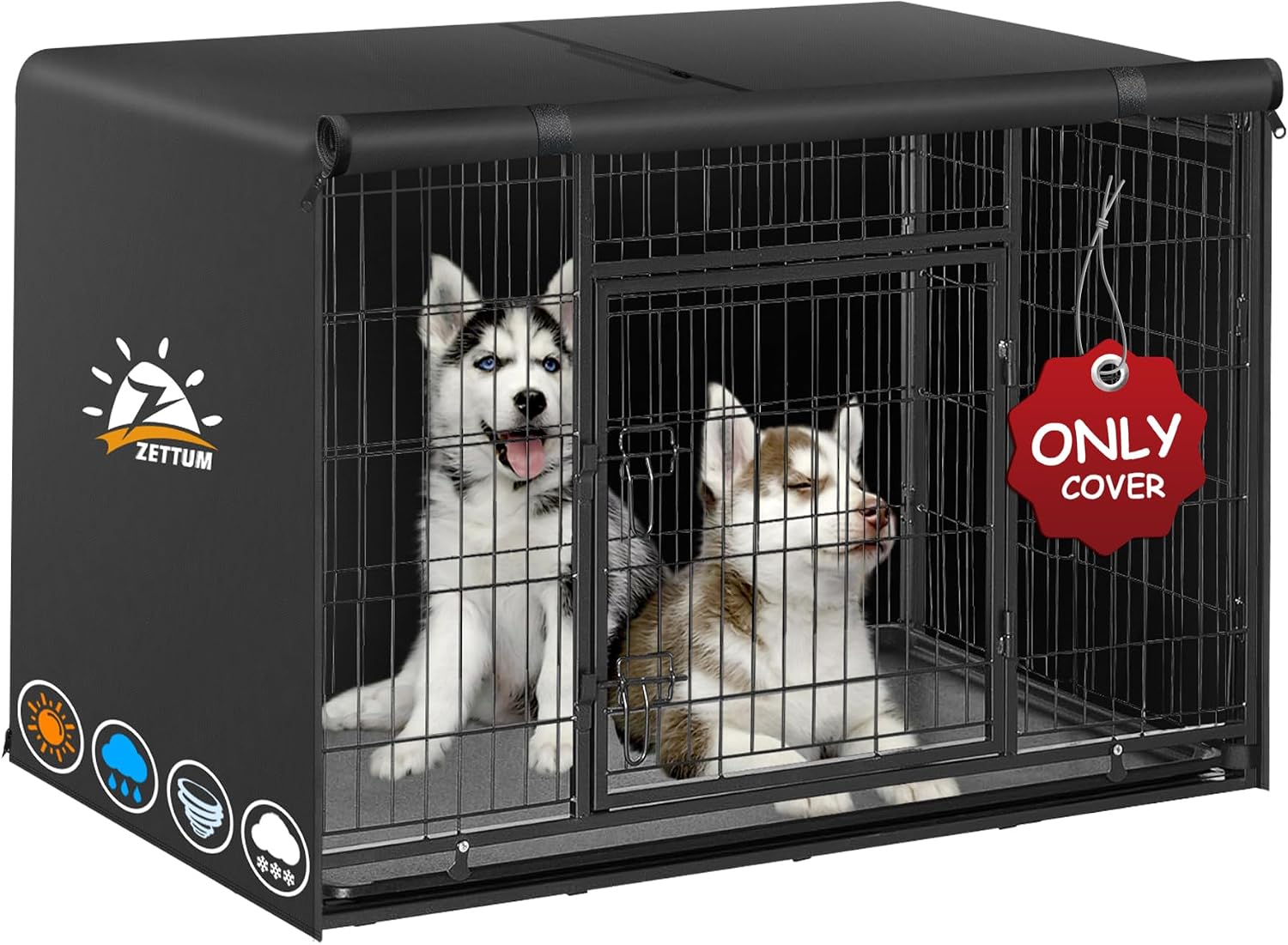 Zettum 24 Inch Dog Crate Cover