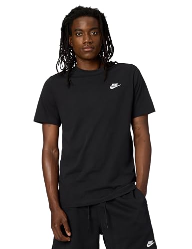 Detalle de Nike M NSW Club Tee Camiseta, Black White, L Hombre