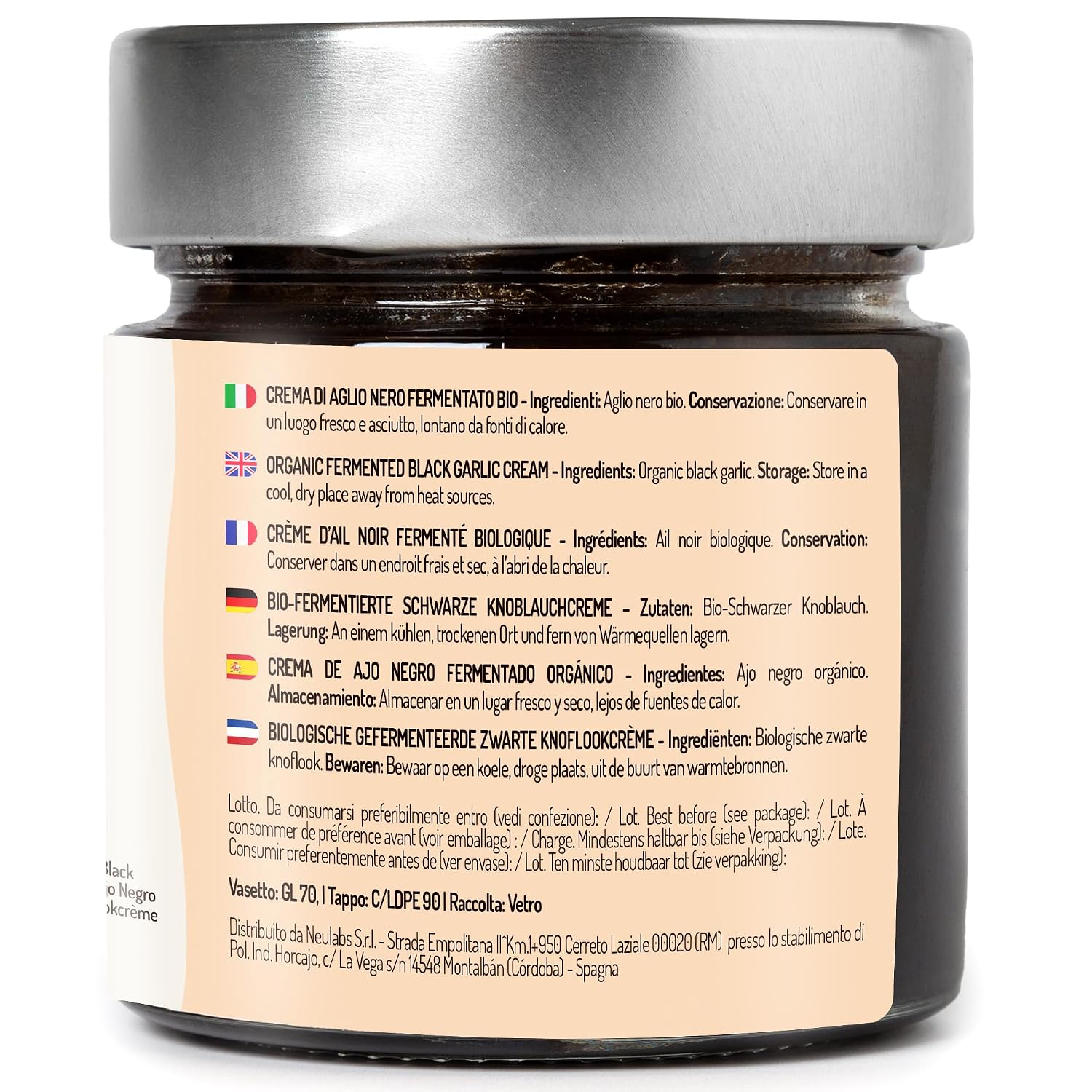 Detalle 2 de Schwarzer Knoblauch Paste Bio – 200g