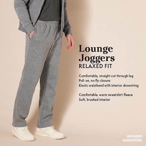 Thumbnail 1 de Amazon Essentials Men's Fleece Open Bottom Sweatpant (Big & Tall), Blue, XXL