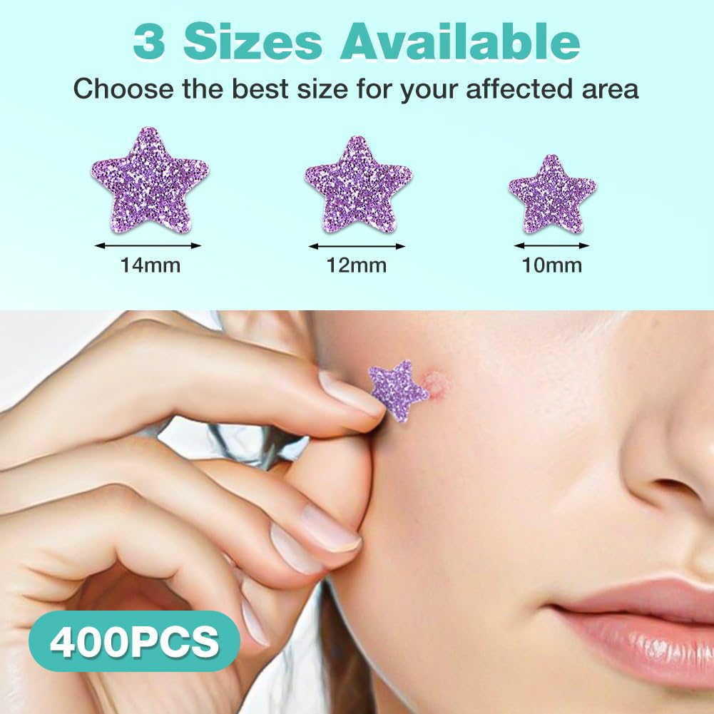 Thumbnail 1 de BUTBU 400 Sternförmige Pimple Patches – Hydrokolloid, 2-in-1 Akne Pflaster mit Salicylsäure, Teebaumöl & Centella Asiatica