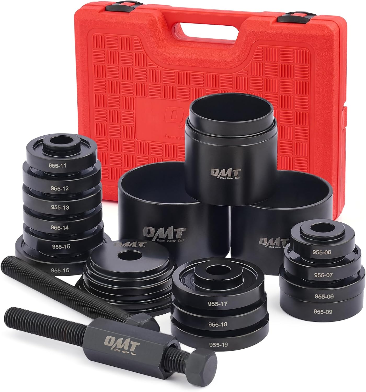 Orion Motor Tech 24 Pezzi Set Estrattore Cuscinetti Ruota – Rimozione e Installazione Sicura per Cuscinetti Anteriori