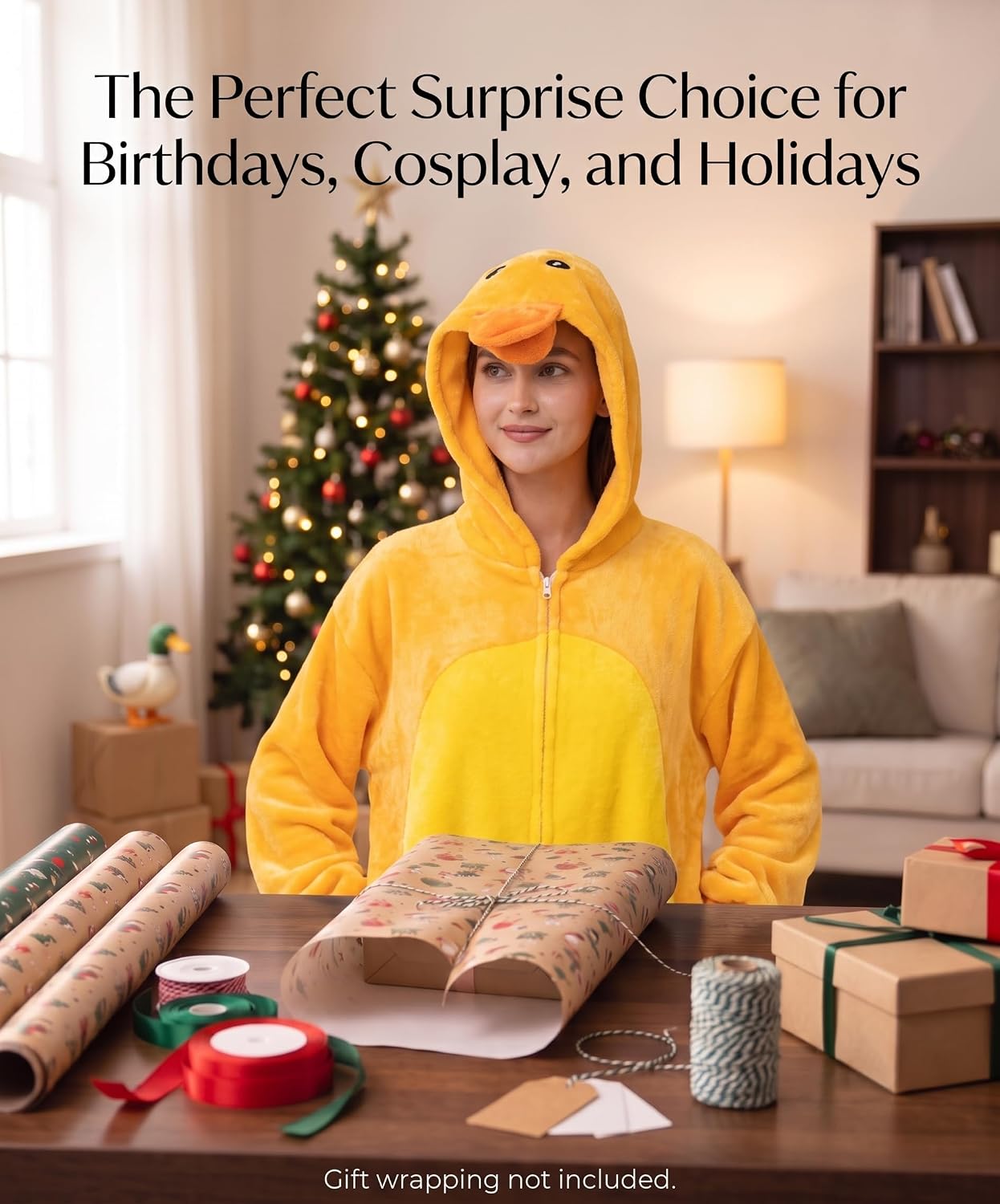 Thumbnail 6 de Hundredmore Animal Onesie Pajamas, Plush One-Piece with Hood and Pockets