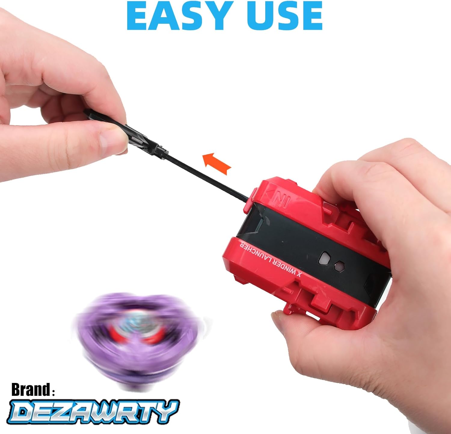 Thumbnail 2 de DEZAWRTY Gyro X Battle Set: 6 high-speed spinning tops and 2 X launchers starter pack