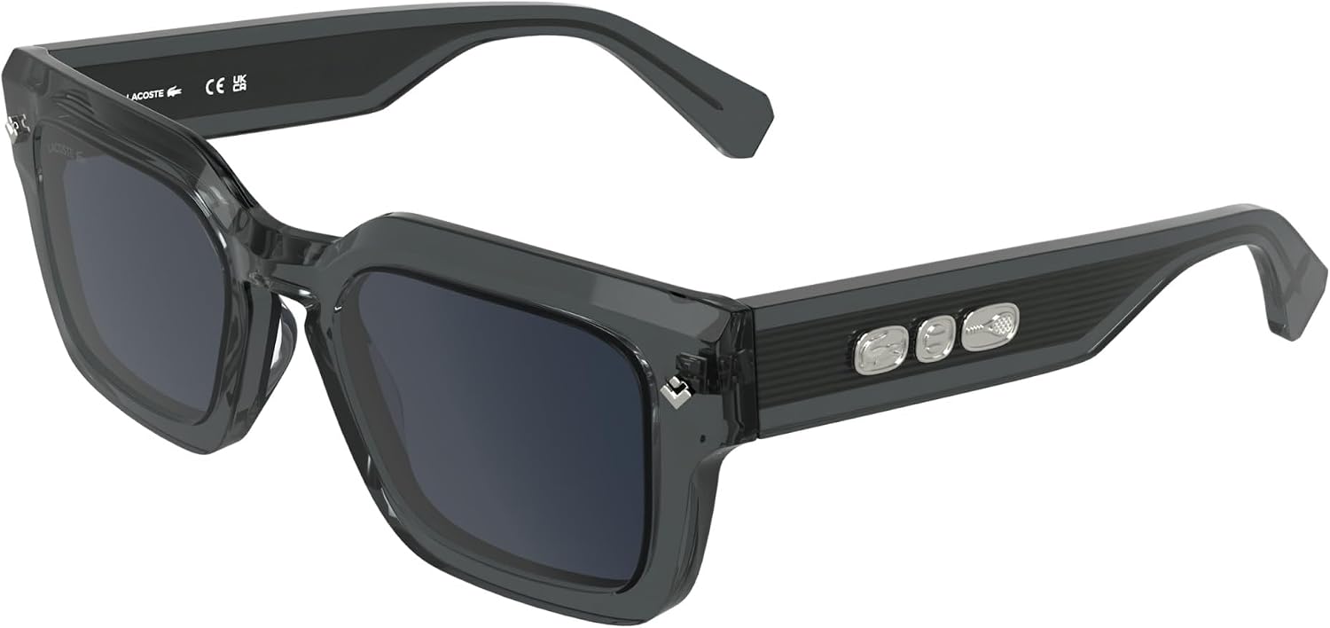 Detalle de Lacoste L6071s lunettes de soleil mixte Transparent grey, taille 52/21/145