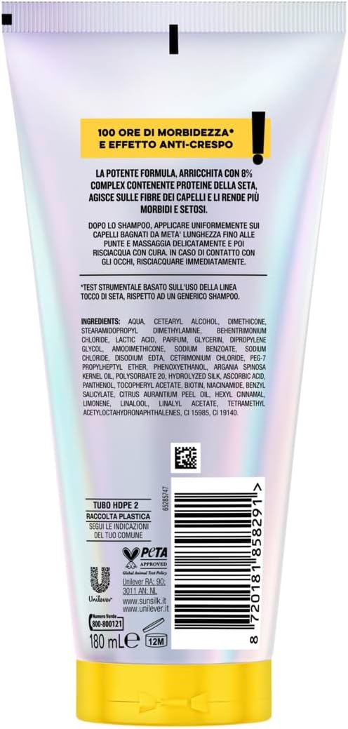 Thumbnail 6 de Sunsilk Tocco di Seta – Balsamo per Capelli Morbidi e Setosi (4×180 ml) con 8% Complex e Proteine della Seta