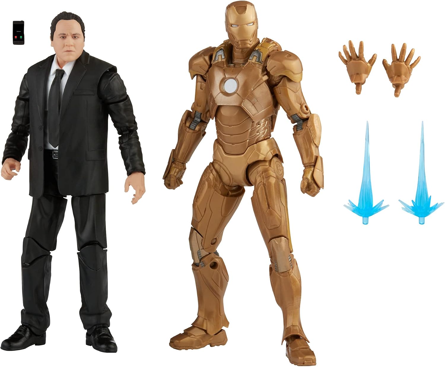 Detalle de Marvel マーベル・レジェンドシリーズ F01915L1 ハッピー・ホーガン&アイアンマン マーク21 2体セット