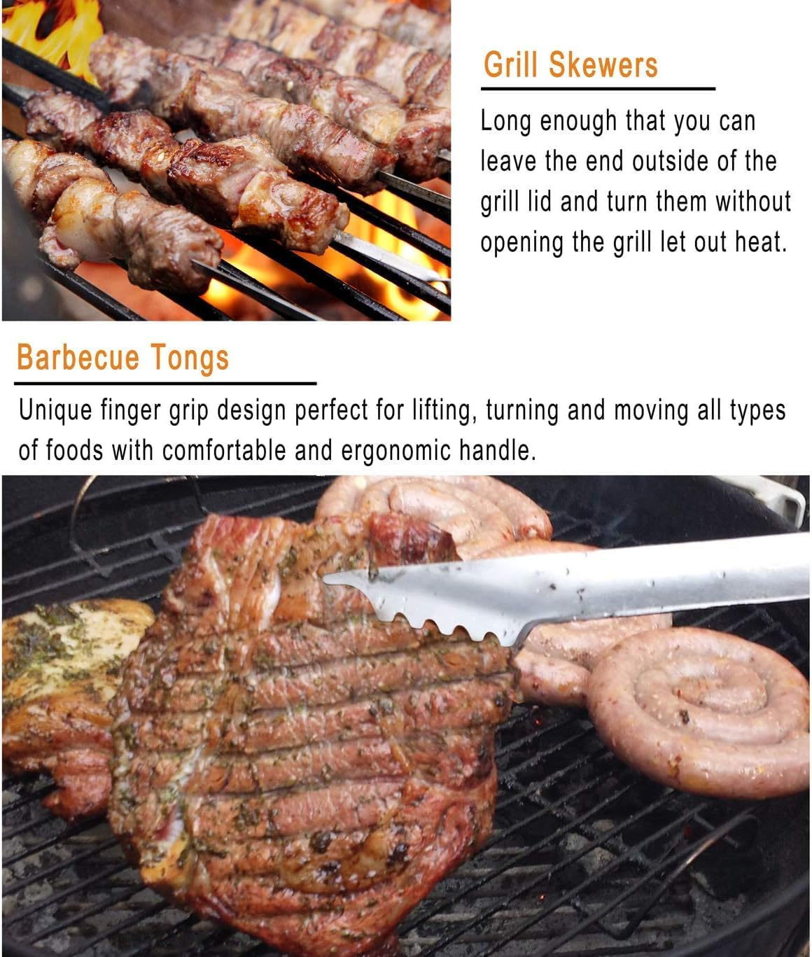 Detalle de Grilljoy 24-Piece Stainless Steel BBQ Tool Set with Aluminium Case