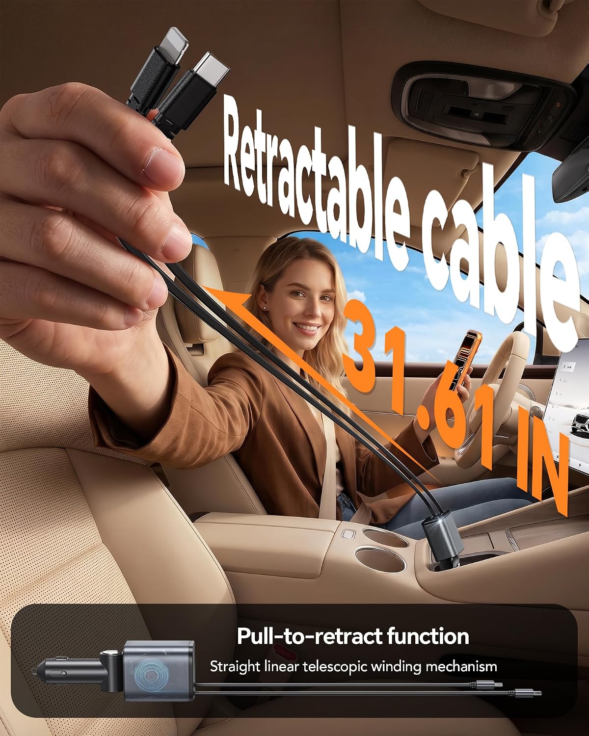Detalle de Aimtel 4 in 1 USB-C Auto Ladegerät 69 W