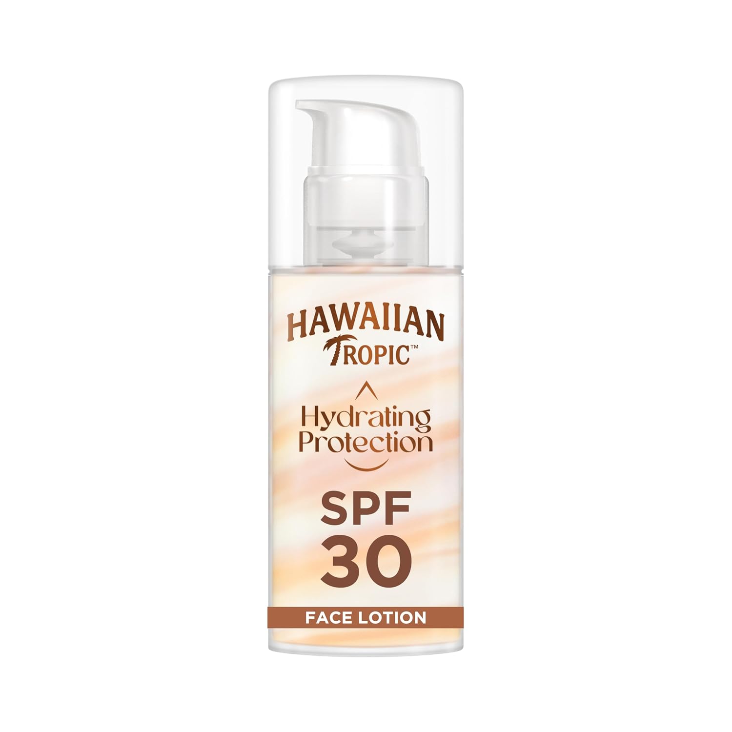 Detalle de Hawaiian Tropic Hydrating Protection Face Sunscreen SPF 30 – Feuchtigkeit, UVA/UVB-Schutz, vegan und wasserfest