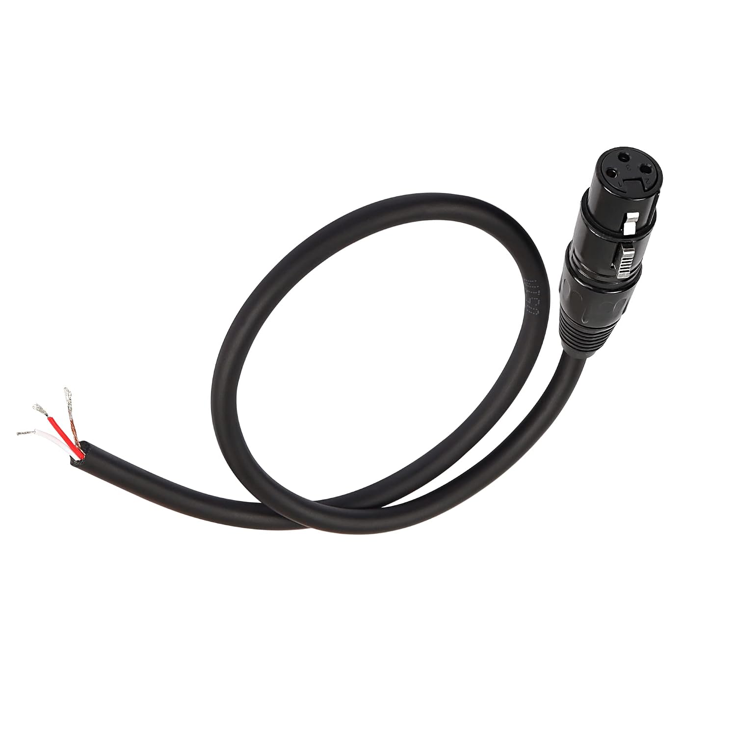 Detalle de MEIRIYFA MD-XLR-50M XLR Pigtail Cable, 0.5 m, Male 3-Pin to Bare Wire
