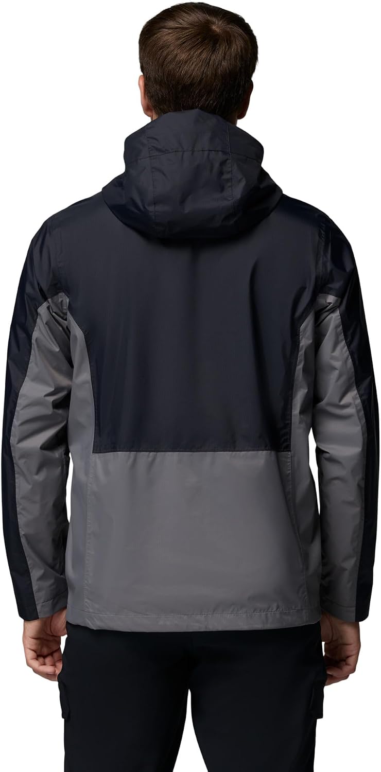 Detalle de Columbia Pouring Adventure III Chaqueta para Hombre: impermeable y transpirable para aventuras y uso urbano