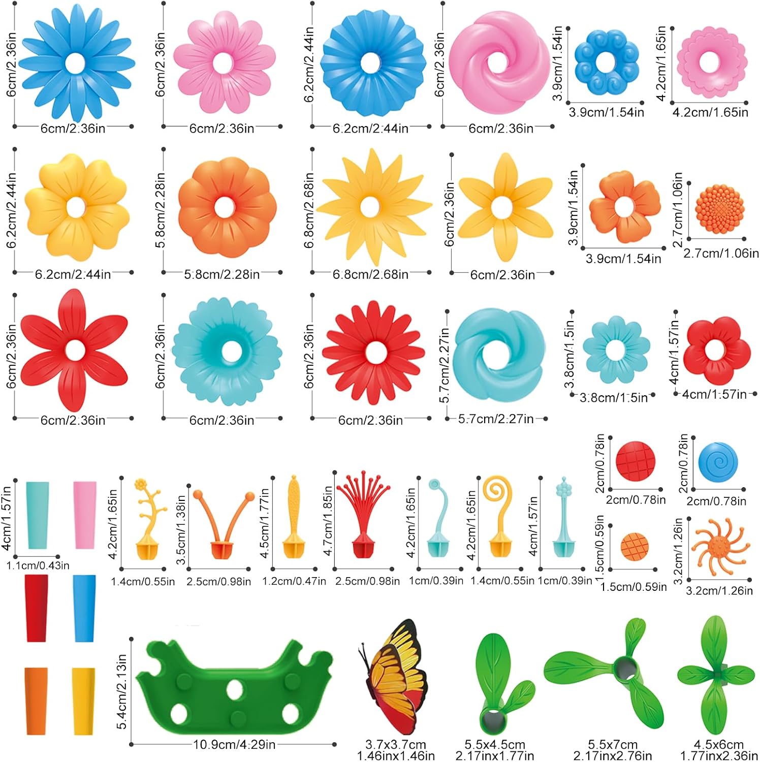 Detalle 1 de SpringFlower 148pc Flower Garden Building Kit