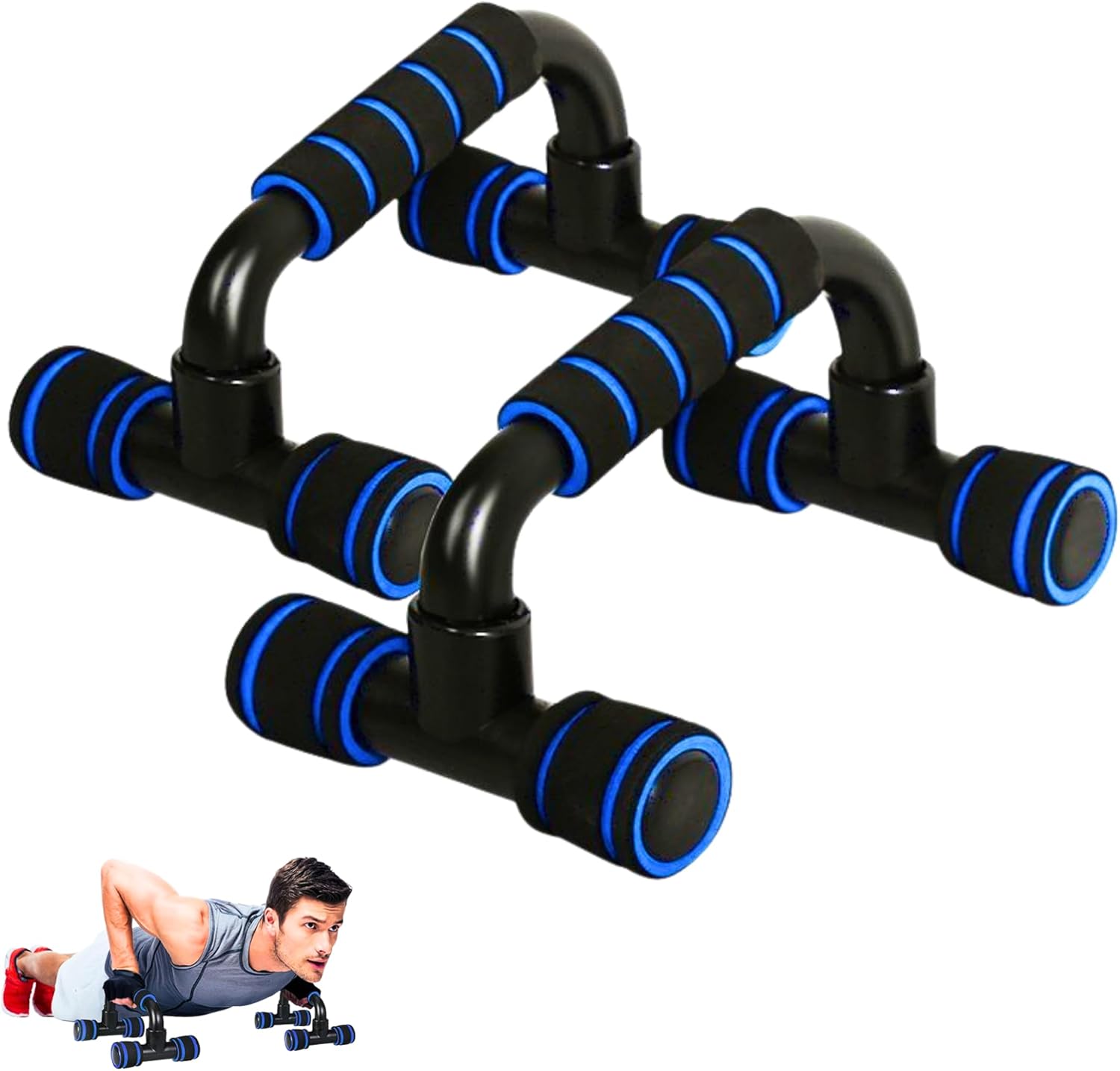 Thumbnail 6 de Barre Parallele per Flessioni con Maniglie Antiscivolo:-supporto stabile per allenamenti di forza