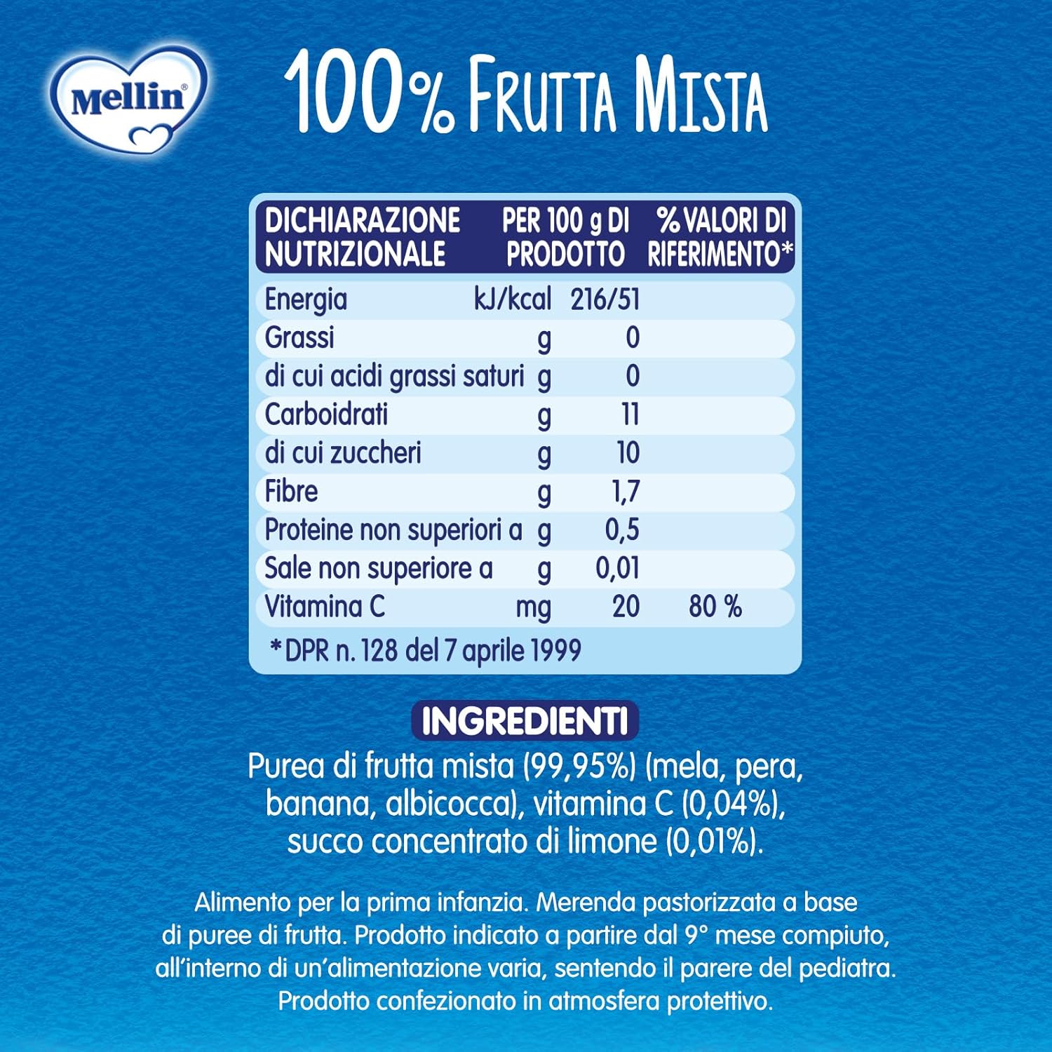Thumbnail 1 de Mellin Pouch Disney Re Leone Merenda Frutta Mista – 6 Confezioni da 110 g