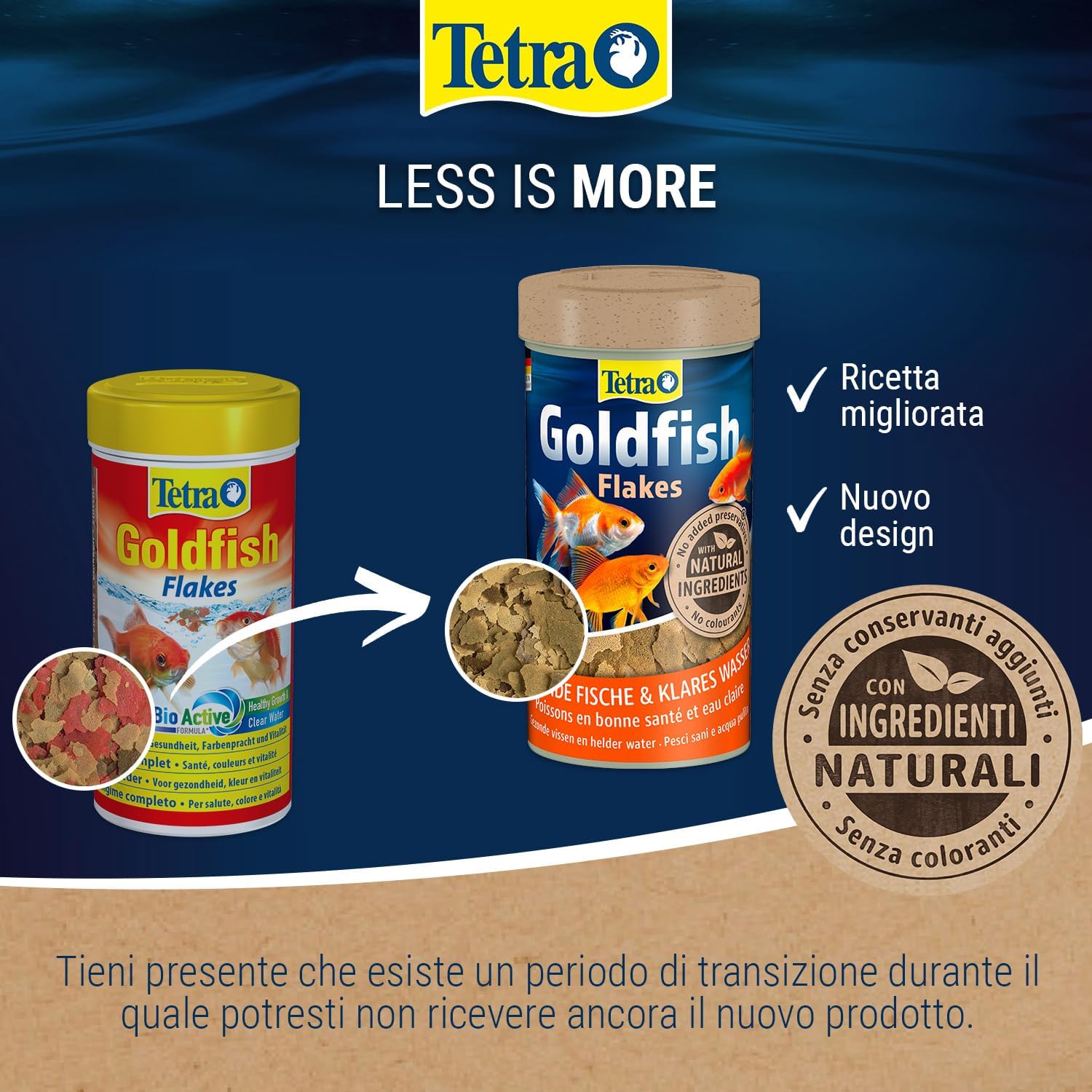 Thumbnail 1 de Tetra Goldfish Flakes: mangime in fiocchi per pesci rossi e altri pesci d'acqua fredda (lattina da 500 ml)