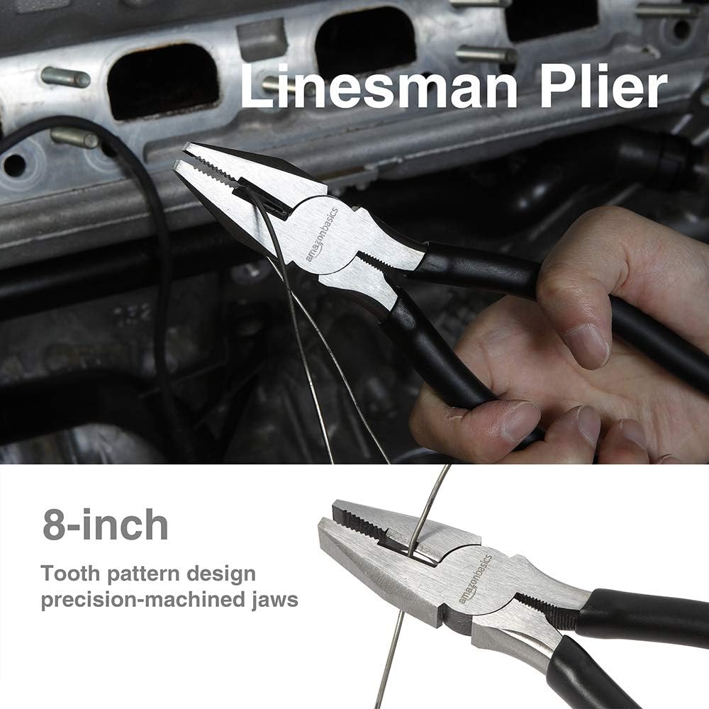 Thumbnail 3 de Amazon Basics Pinze con tronchese – set da 4 pinze multiuso (nero/argento)