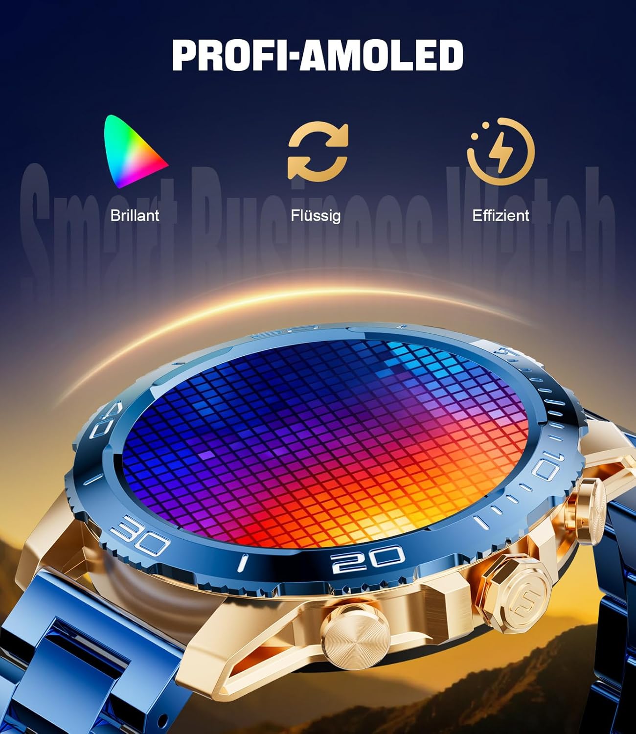 Thumbnail 1 de CHOOSETIME Montre Connectée Homme avec Écran AMOLED 1,43'' + 800 mAh — IP68, 200+ Modes Sport, Appels Bluetooth