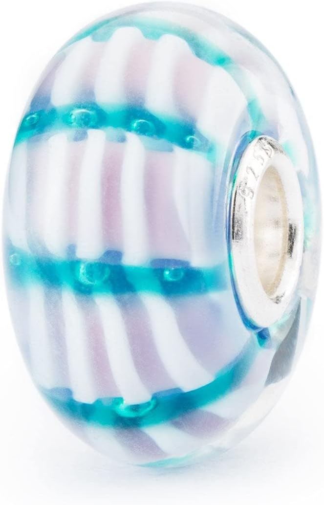 Detalle de Trollbeads Canzone delle sirene Glass Bead TGLBE-20363 – Perla in vetro, ispirazione sirena