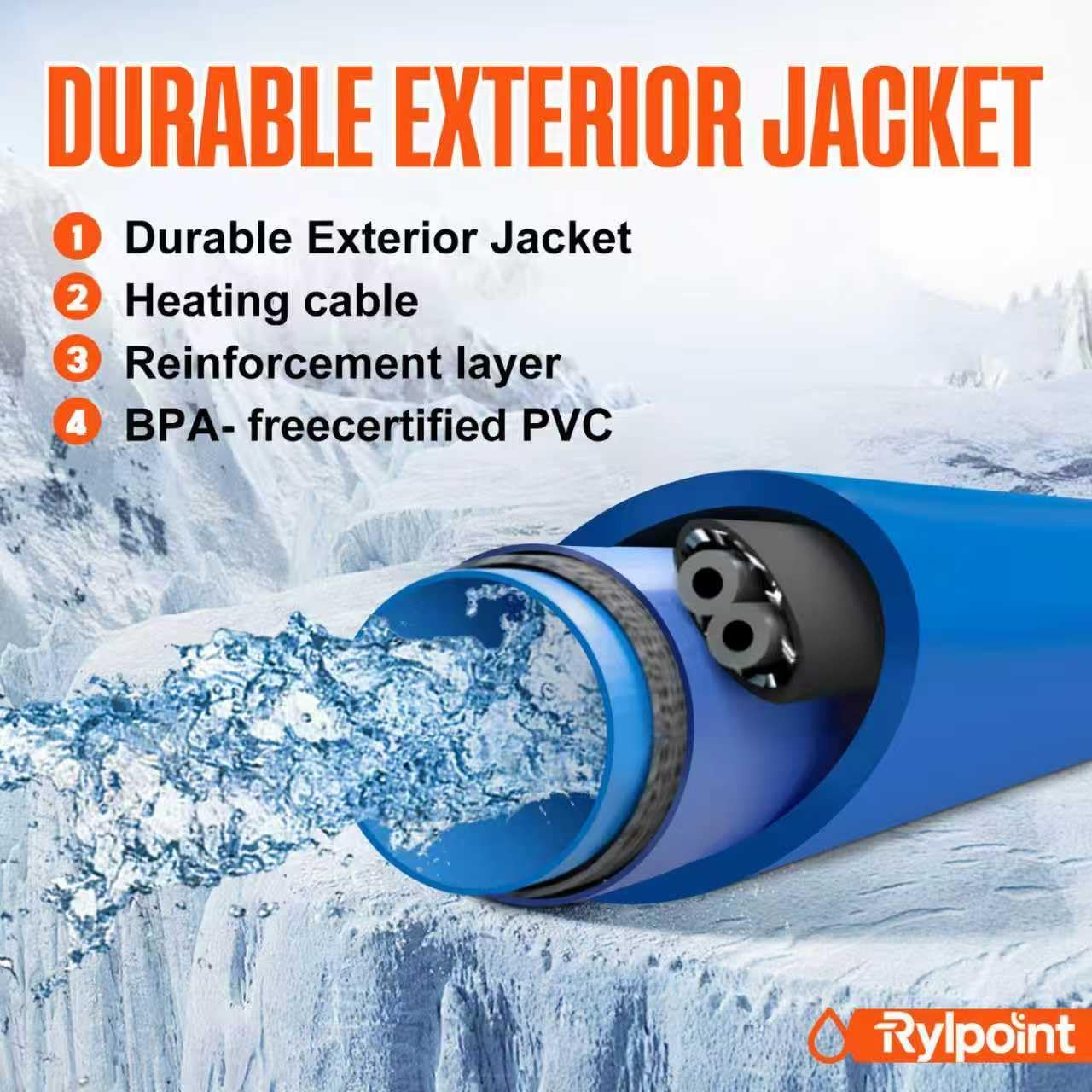 Detalle de 50FT Heated Water Hose for RV