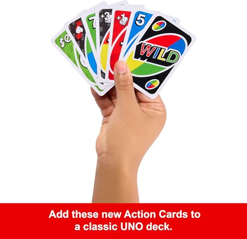 Detalle de Mattel Games UNO Card Game with 2 Add On Packs and Storage Tin