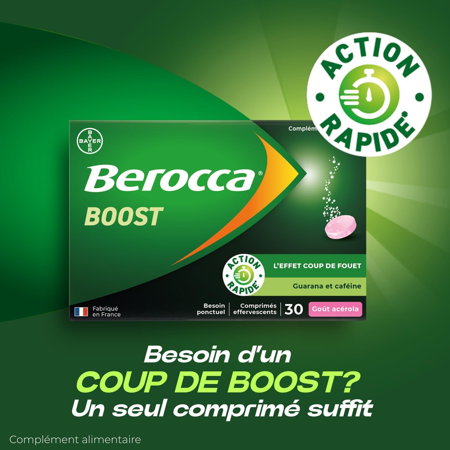 Detalle 2 de Berocca Boost complément effervescent 60 cp 💊