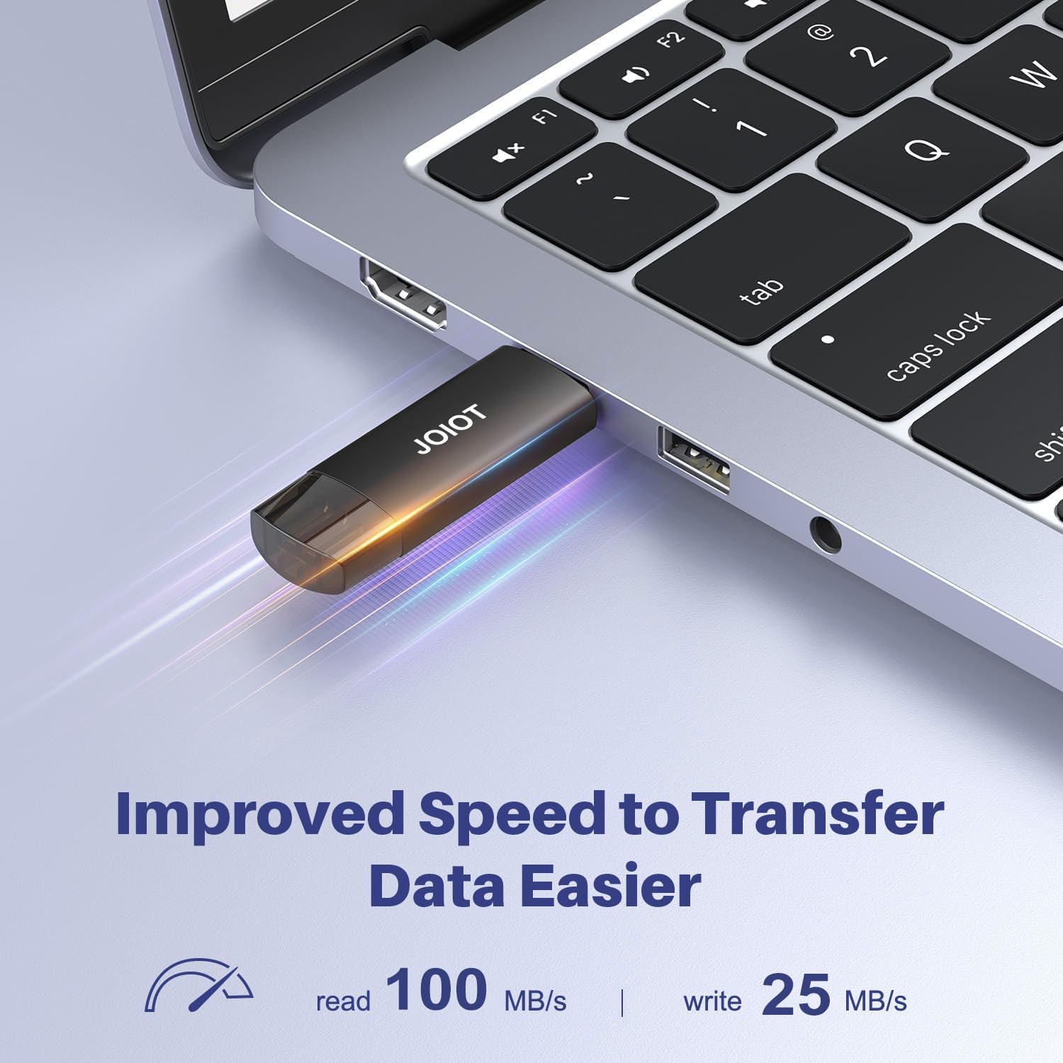 Detalle de 32GB USB C Flash Drive Dual USB 3.0 Type C + USB A — 2-in-1 Portable Thumb Drive (Black)