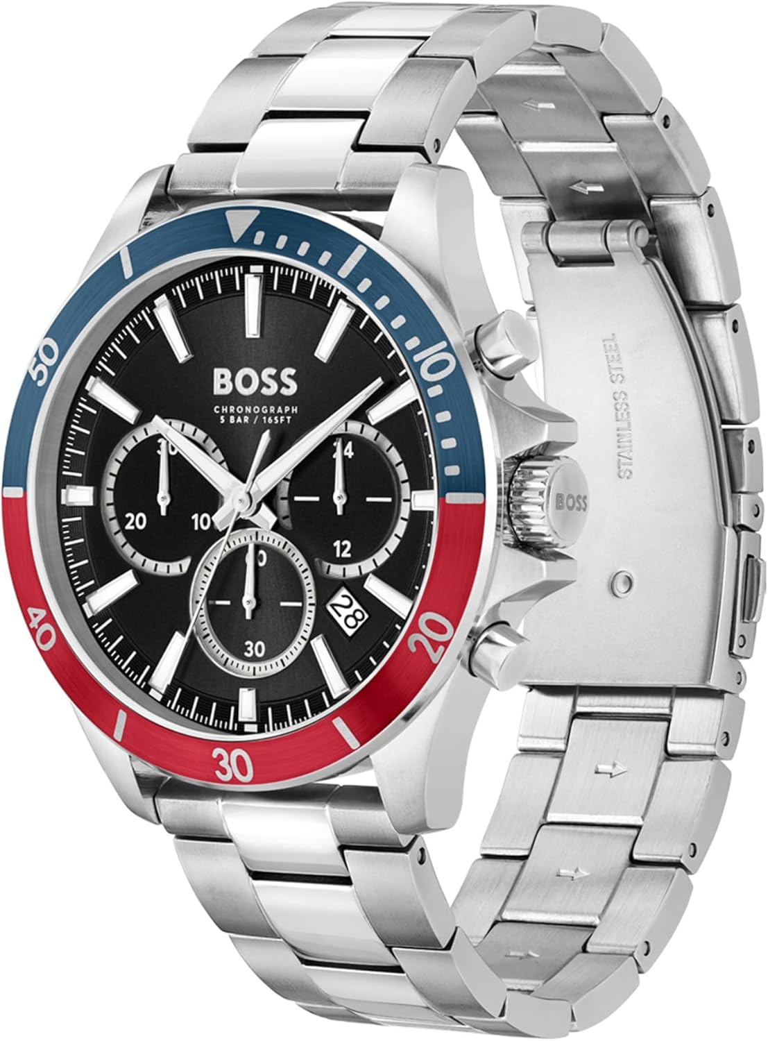 Thumbnail 1 de BOSS Orologio cronografo al quarzo da uomo – Collezione Troper, cinturino in pelle o acciaio