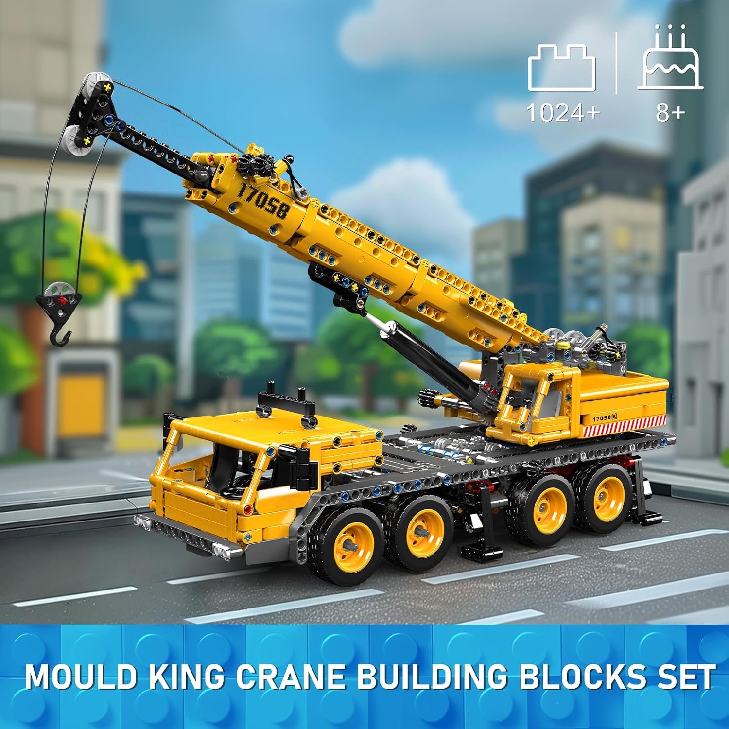 Detalle 2 de Mould King 17058 Technik LKW Kran Bauset đźšš(Kran)