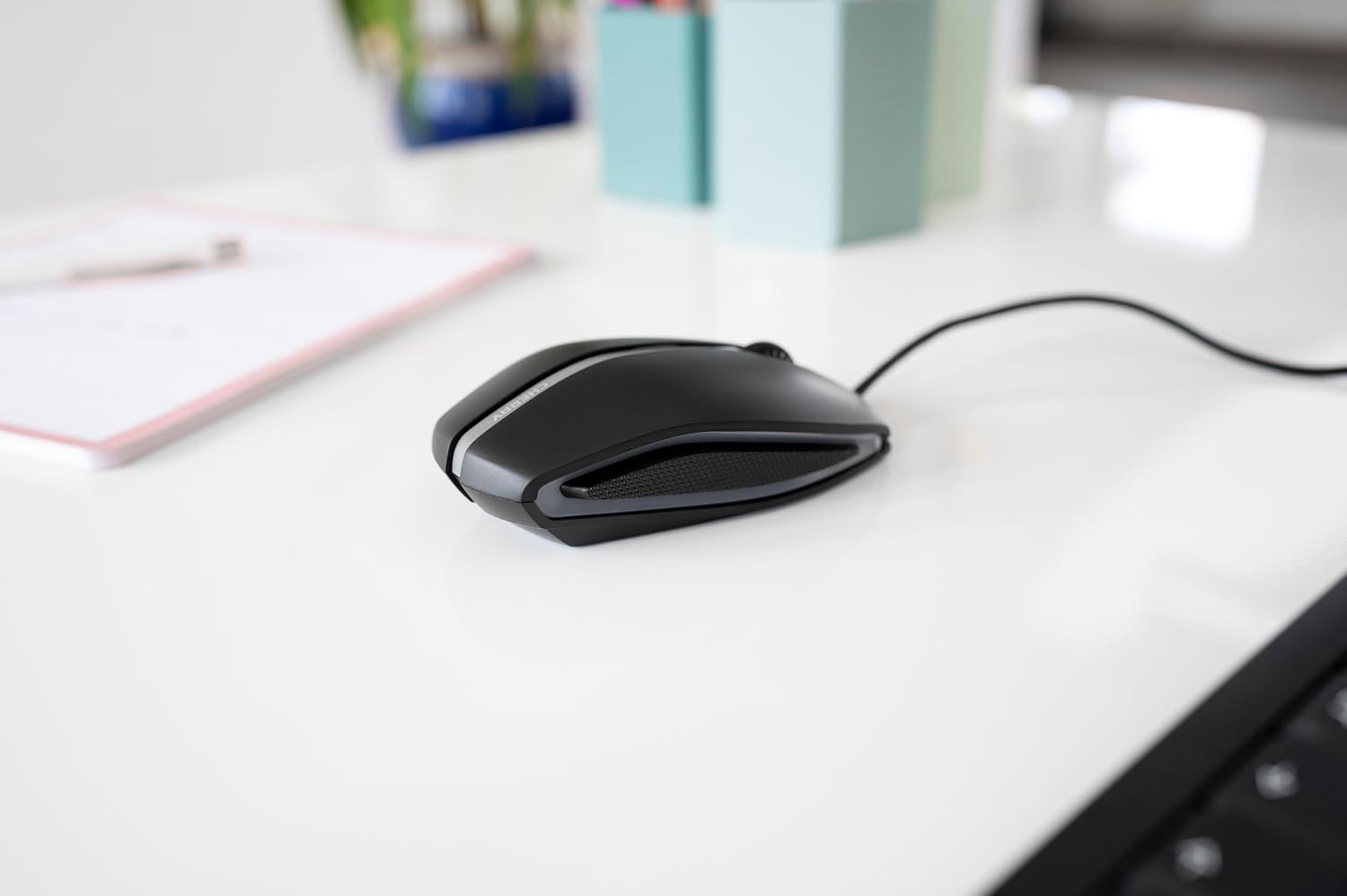 Detalle de Cherry GENTIX Corded : Souris filaire fiable, ergonomie symétrique et capteur précis