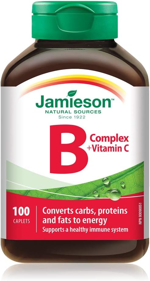 Detalle de Jamieson 2015 B-Complex + Vitamin C, Folate, 100 Caplets