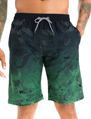 Detalle de APTRO Herren Badehose Freizeit Short Schnelltrocknend Grün BS023 XL