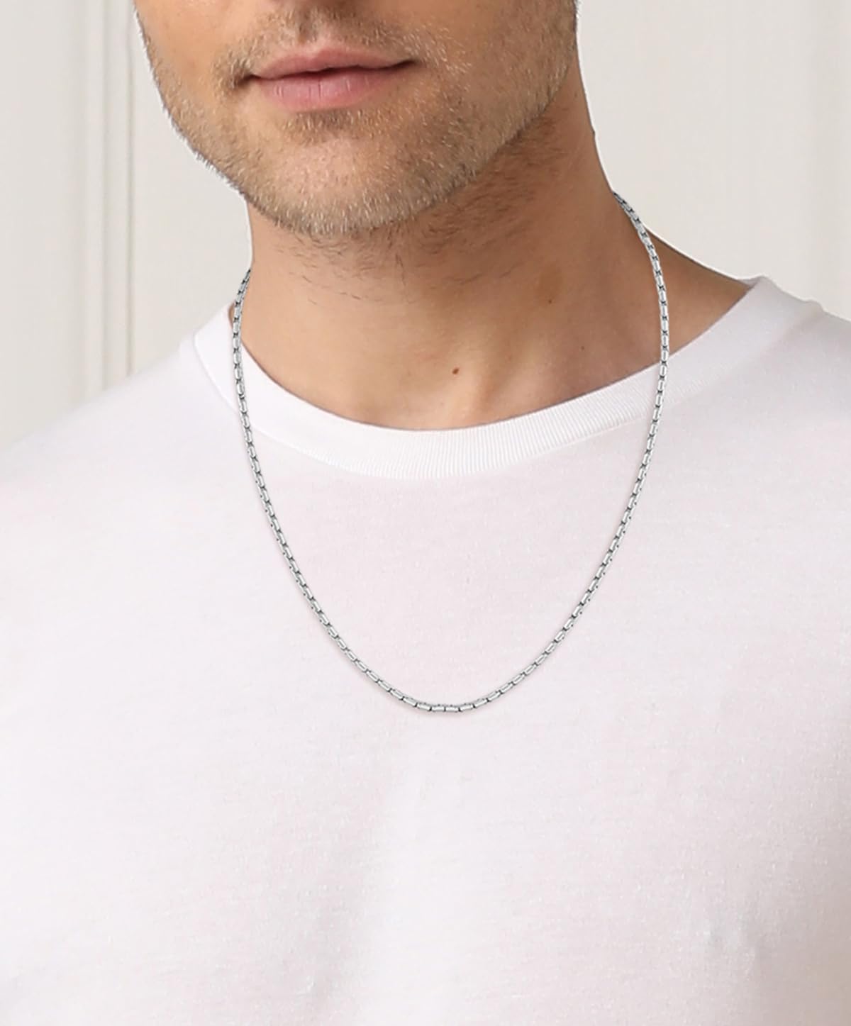 Detalle de BOSS EVAN Collection 1580584 Men's Stainless Steel Chain Necklace