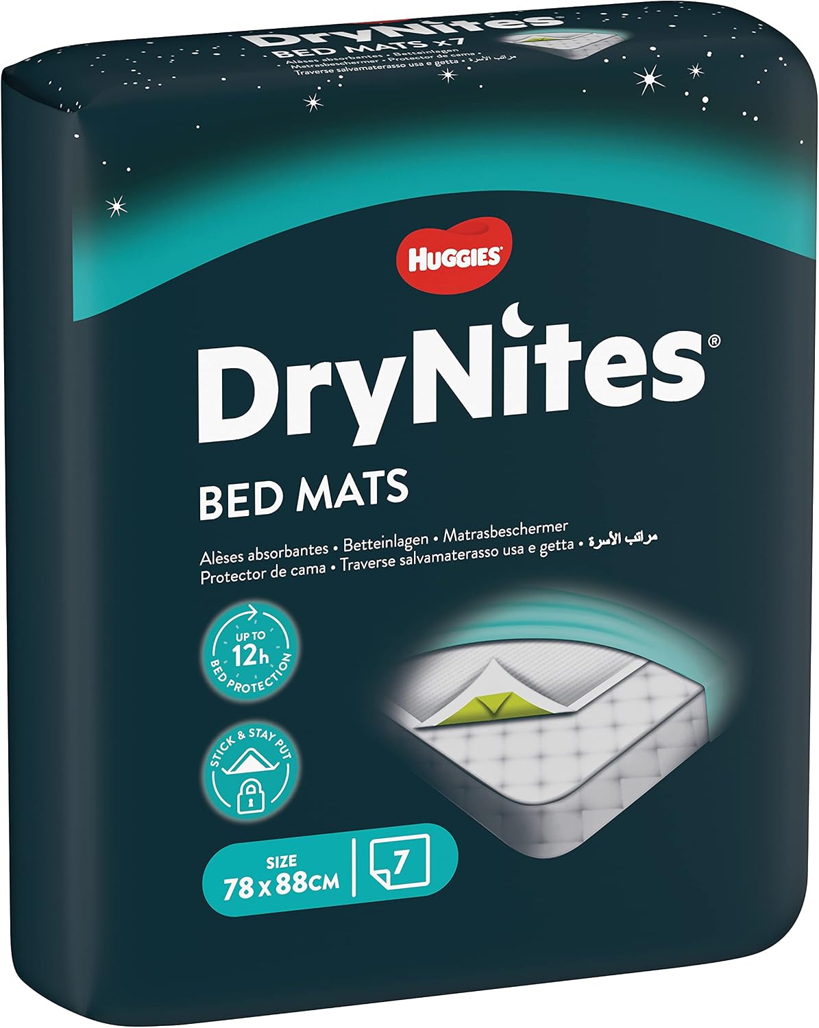 Detalle de HUGGIES DryNites Disposable Bed Mats for Children and Teens – 28 mats