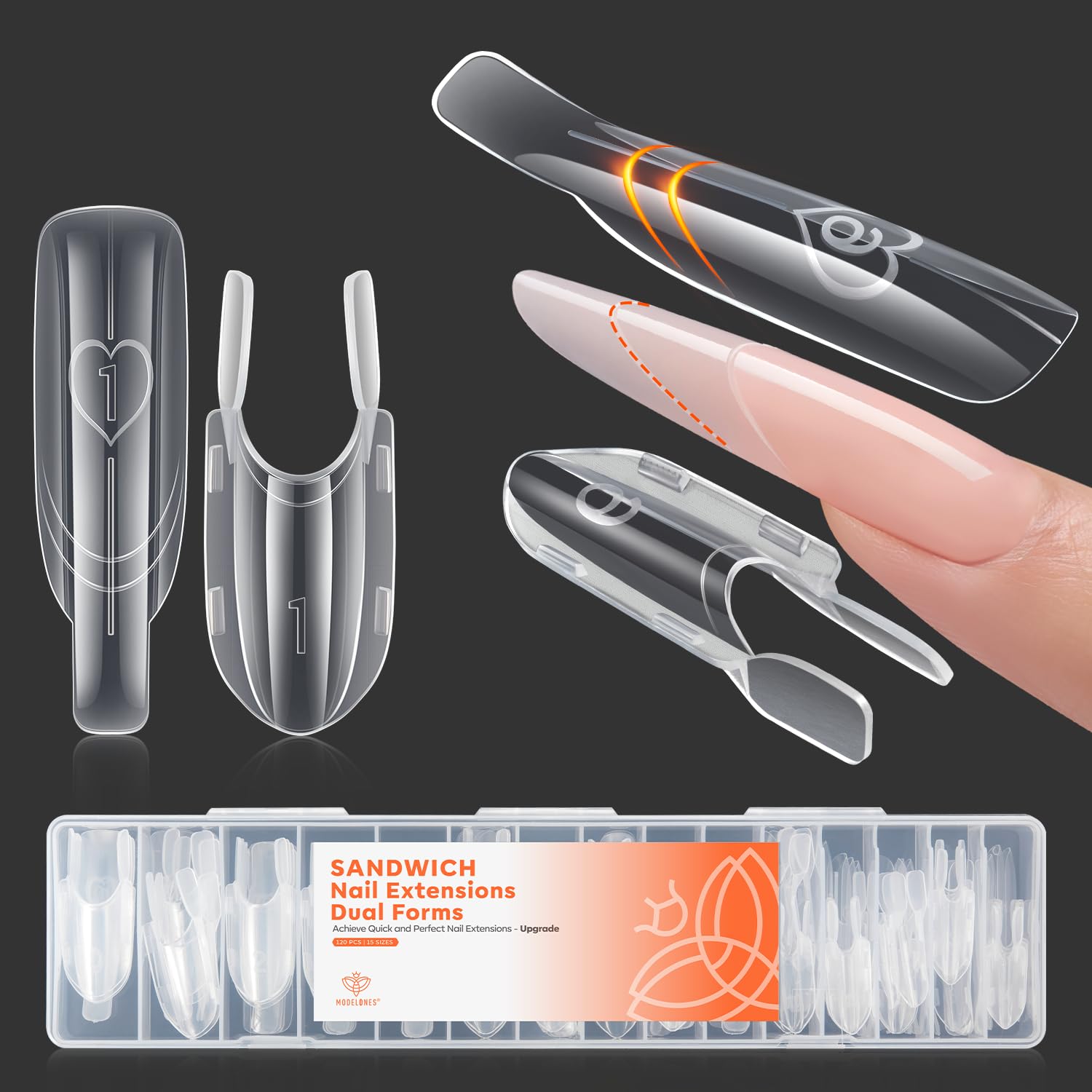 Thumbnail 6 de Modelones Nail Forms, 240-Piece Set