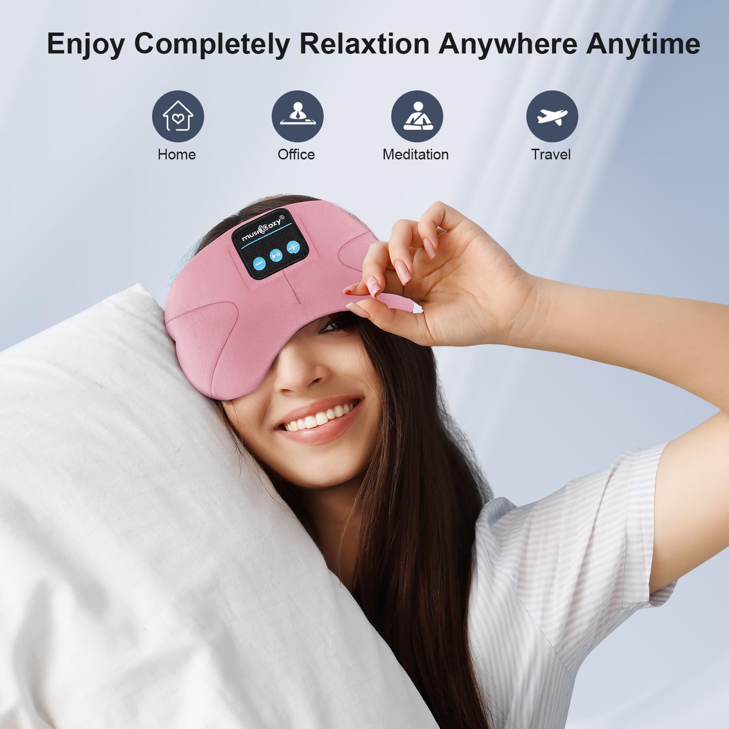 Thumbnail 6 de MUSICOZY Sleep Mask Headphones: 100% Blackout Bluetooth Eye Mask with Ultra-Thin Speakers