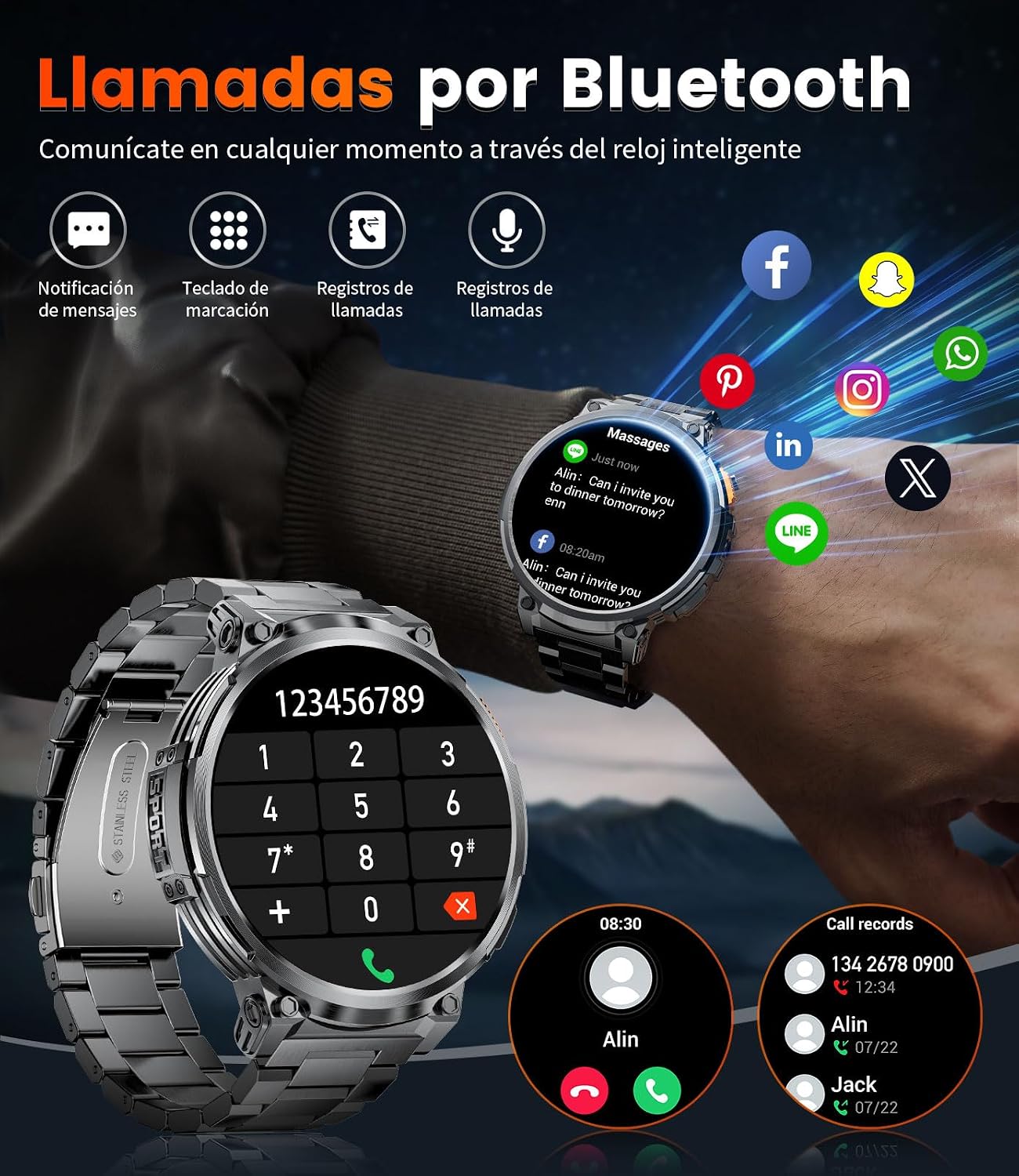 Thumbnail 6 de Reloj Inteligente DREMAC FV6 1,85'' 730 mAh