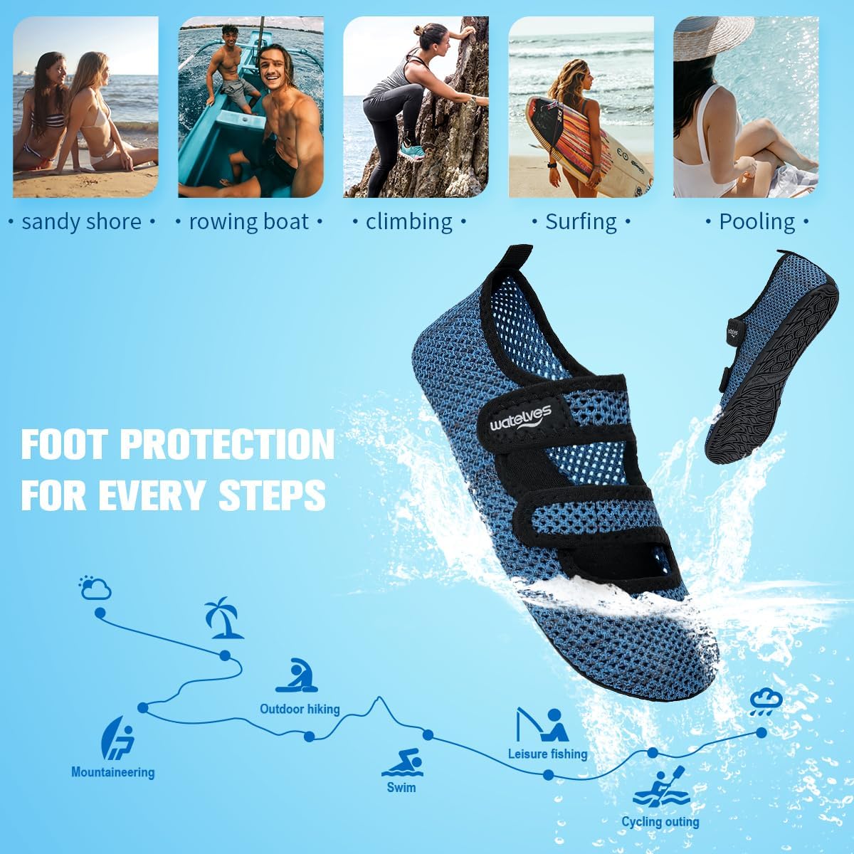 Thumbnail 5 de WateLves Water Shoes: Barefoot-Style Footwear for Beach, Pool and Outdoor Water Sports