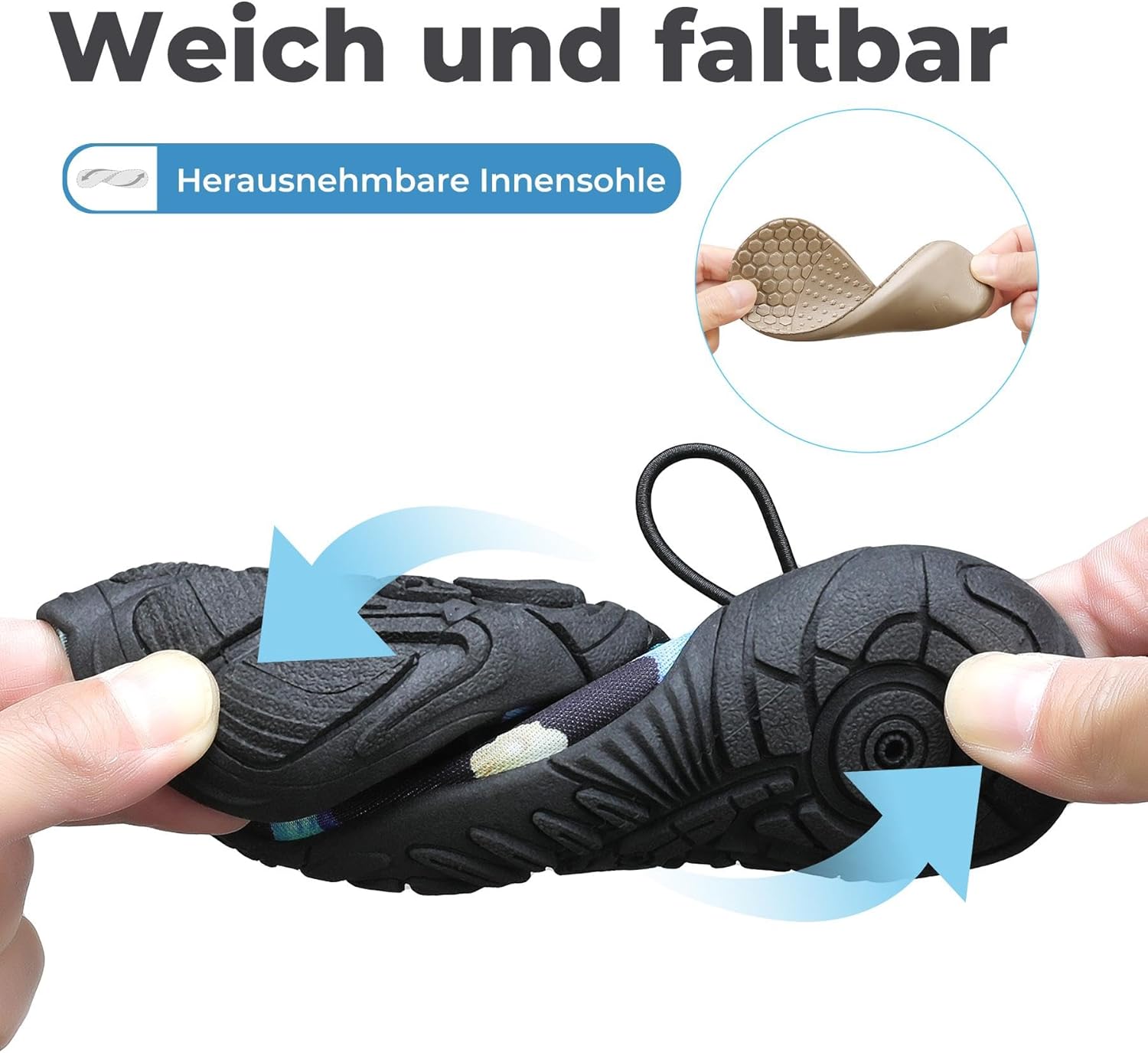 Thumbnail 5 de Mishansha Kinder Badeschuhe – Schnell trocknende Wasserschuhe, rutschfest und atmungsaktiv (Gr. 24–35)