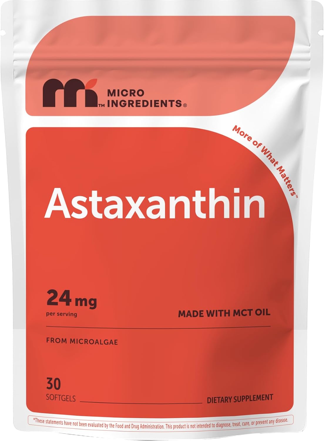 Detalle de Micro Ingredients Astaxanthin Supplement 24 mg