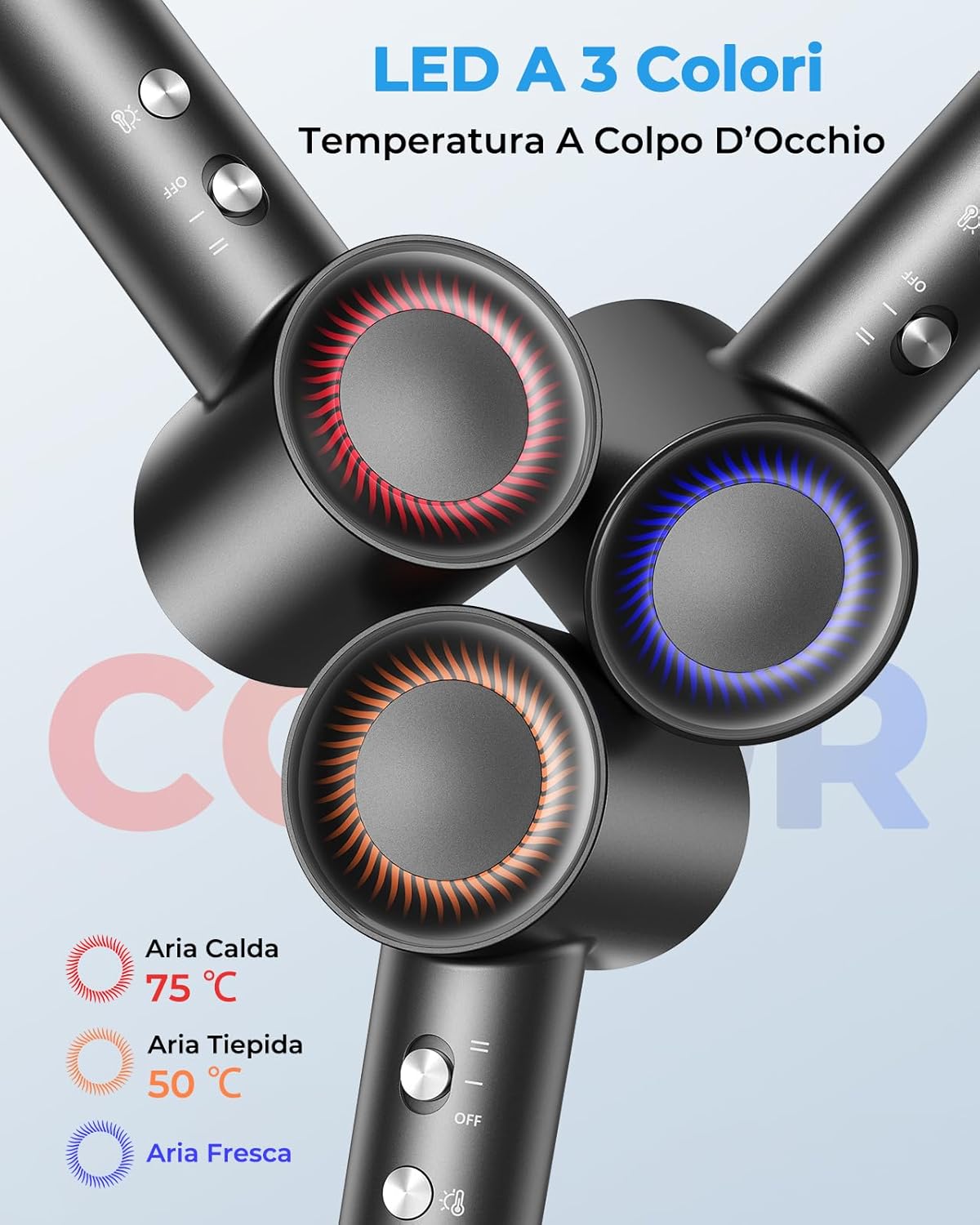 Thumbnail 5 de Asciugacapelli Ionico Phon Capelli Professionale 160.000 Giri/min con Diffusore Magnetico