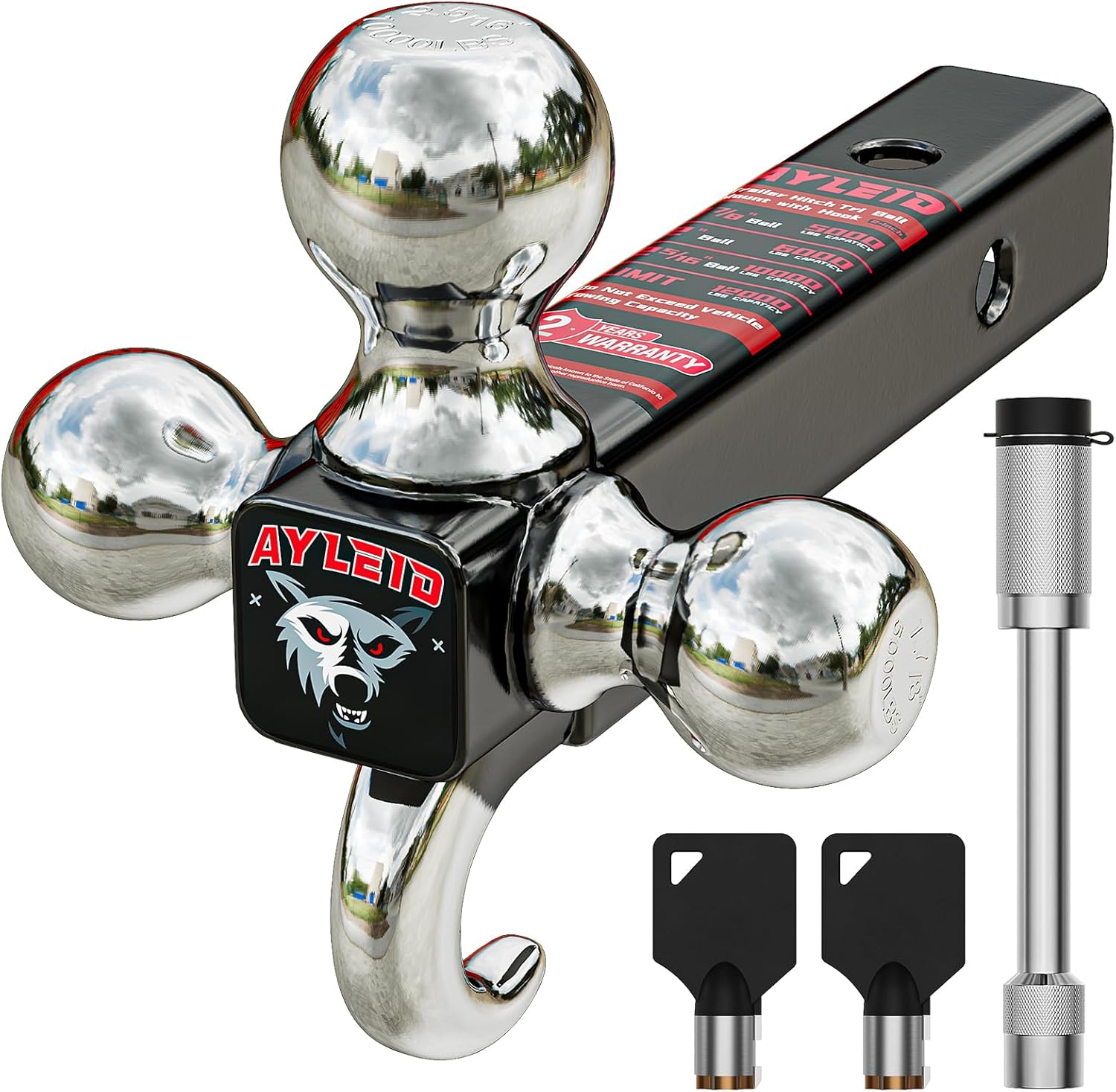 Thumbnail 5 de Ayleid Tri-Ball Tow Hitch 3 Sizes