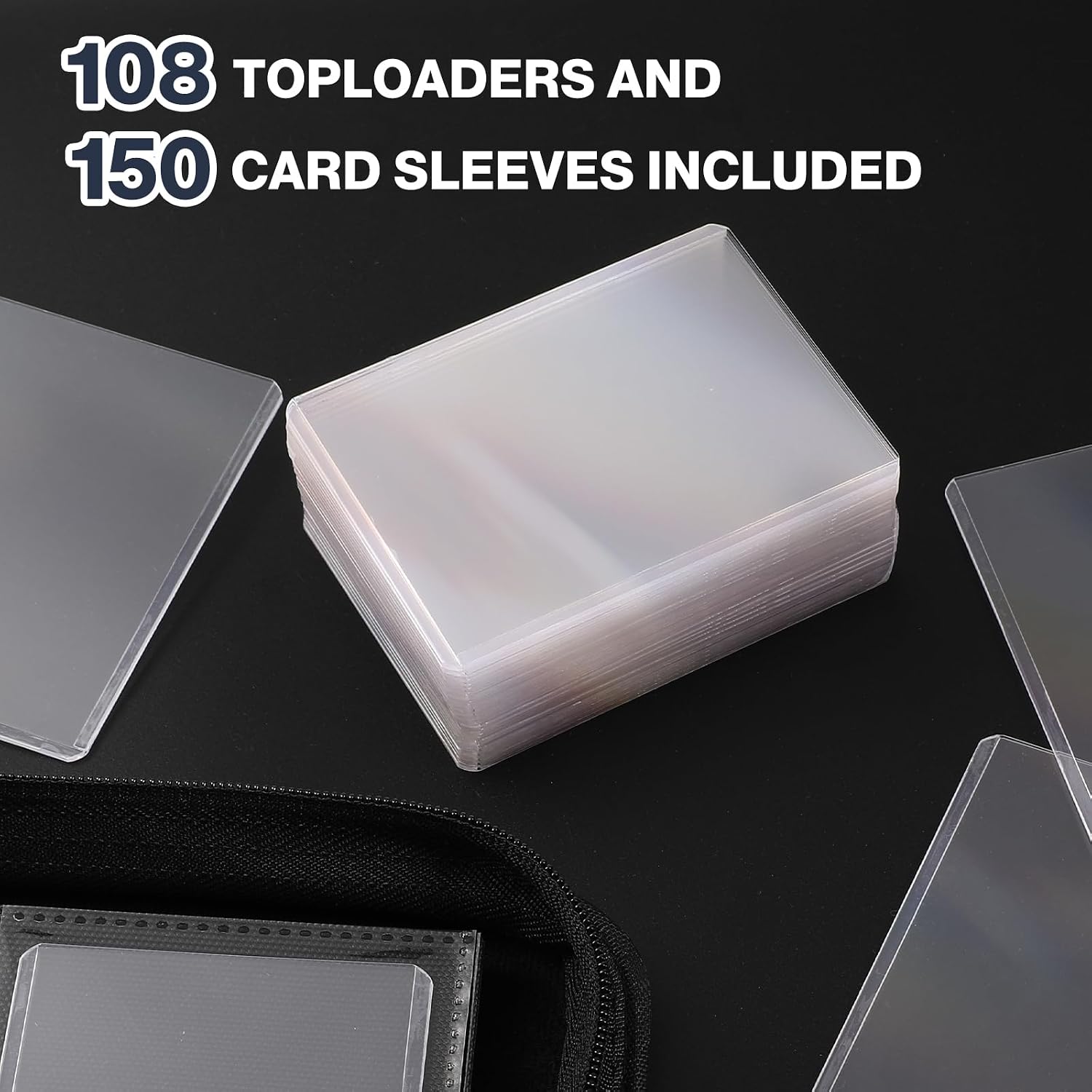 Detalle 2 de Pemocyny Top Loader Binder 2 Pack, 9-Pocket Albums for 3" x 4" Toploaders