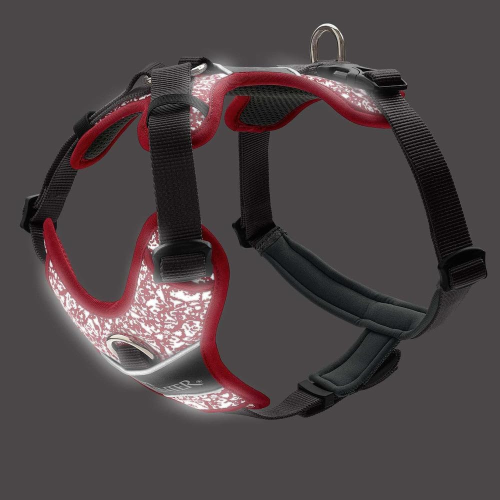 Detalle de HUNTER Geschirr Divo Reflect 72-100/L – reflektierendes Hundegeschirr in L (72–100 cm)
