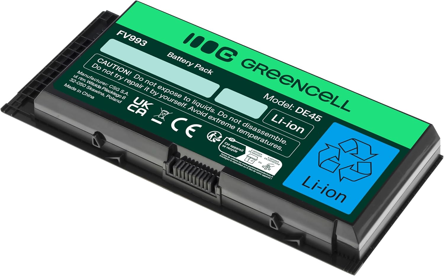 Detalle de Green Cell Bateria Dell FV993 (M4600/M4700/M4800/M6600/M6700/M6800): compatibilità e prestazioni affidabili