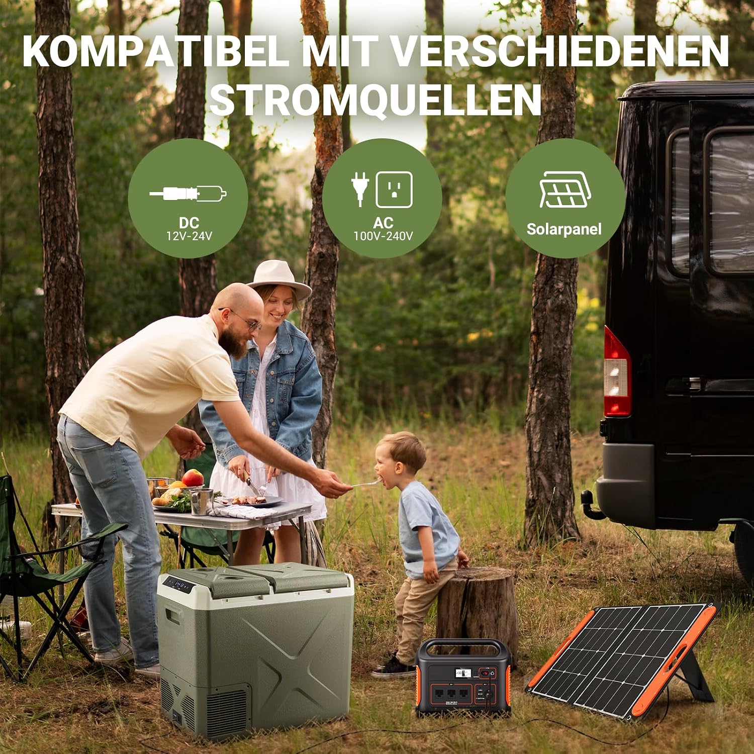 Detalle de AAOBOSI Kompressor-Kühlbox 40L Dual Zone