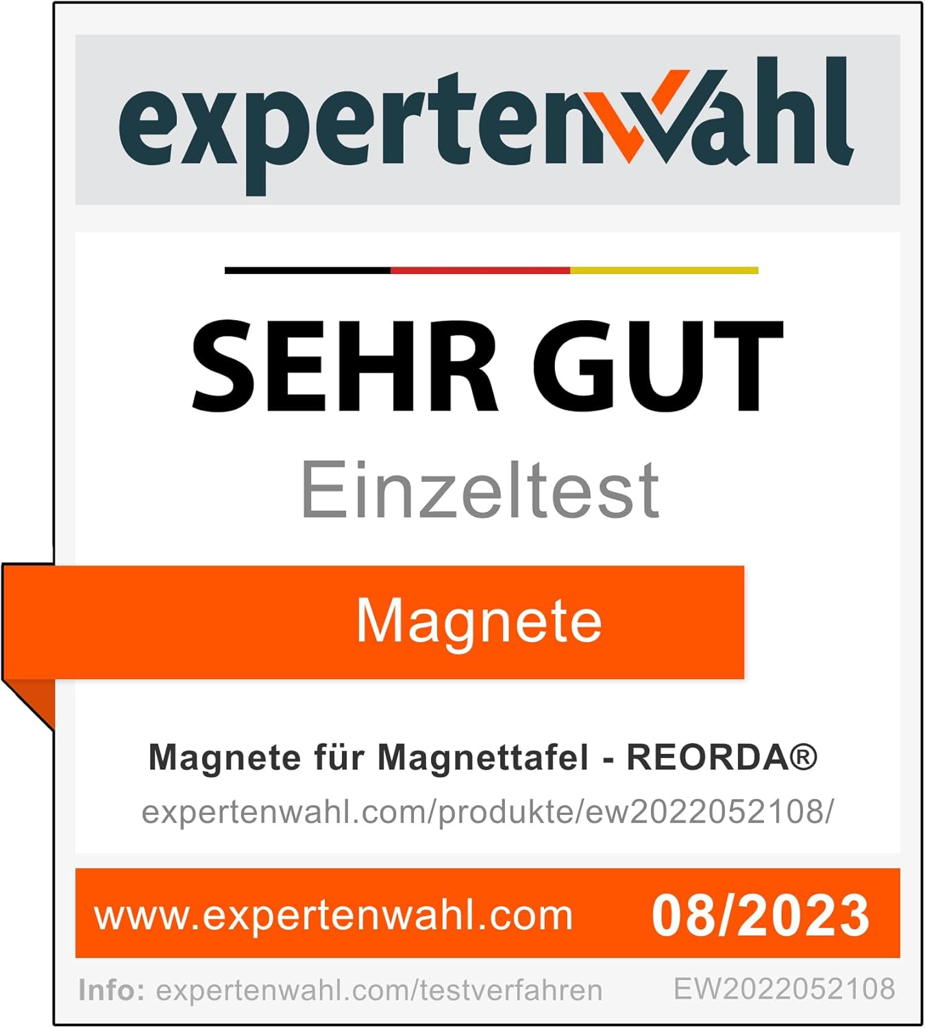 Detalle de REORDA Magnet stark – 60 Stück, Ø30 mm, 8 mm stark, rund, schwarz, rostfrei