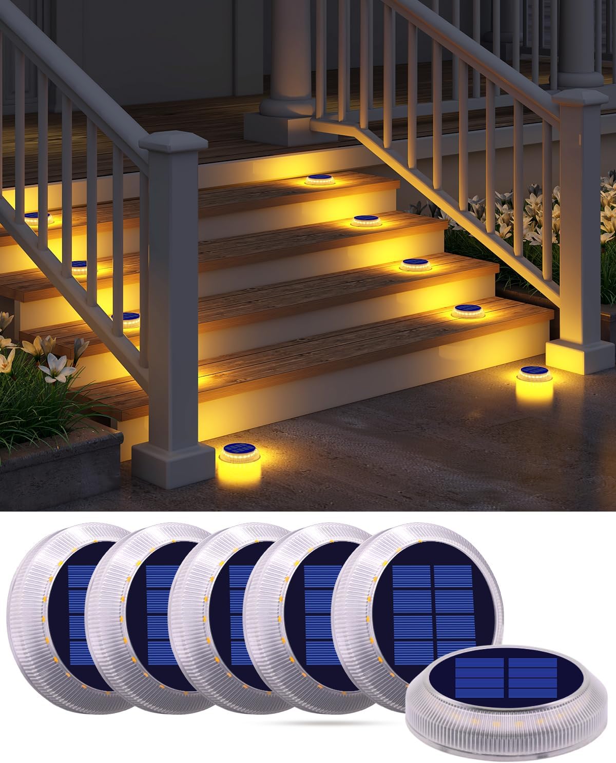 Detalle de YiLaie Luci solari esterno 2700K IP68, 6 pezzi