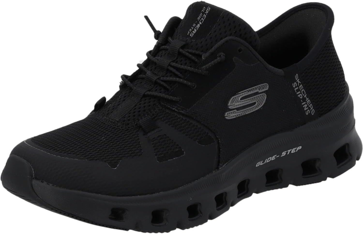 Detalle de Skechers Damen Glide-Step Pro Slip-In – Taupe Mesh, Größe 38 EU