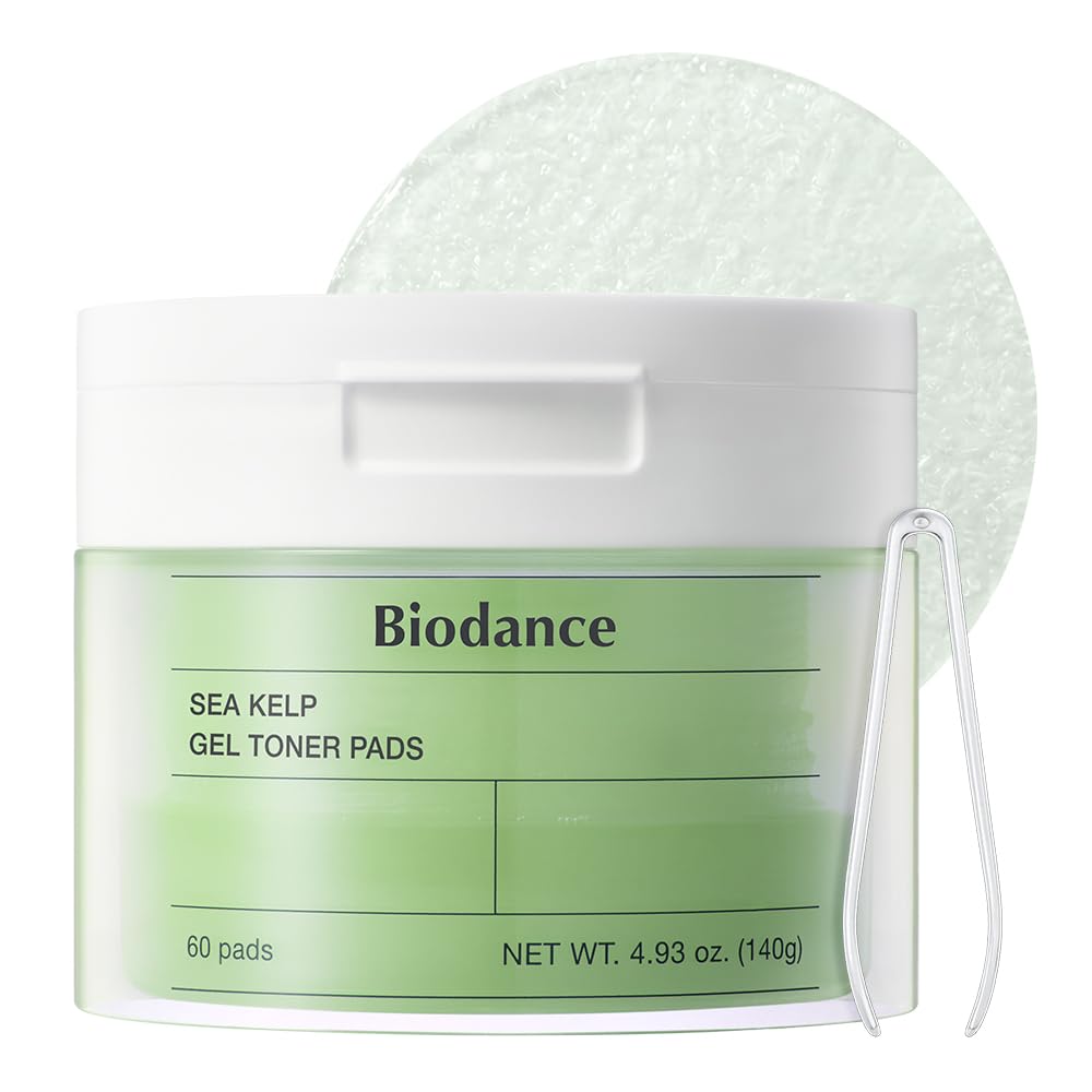 Detalle de BIODANCE Meeresalgen Gel-Toner-Pads – beruhigende Pflege für empfindliche Haut, Öl- und Talgkontrolle